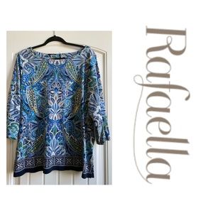 Rafaella Floral Print Top